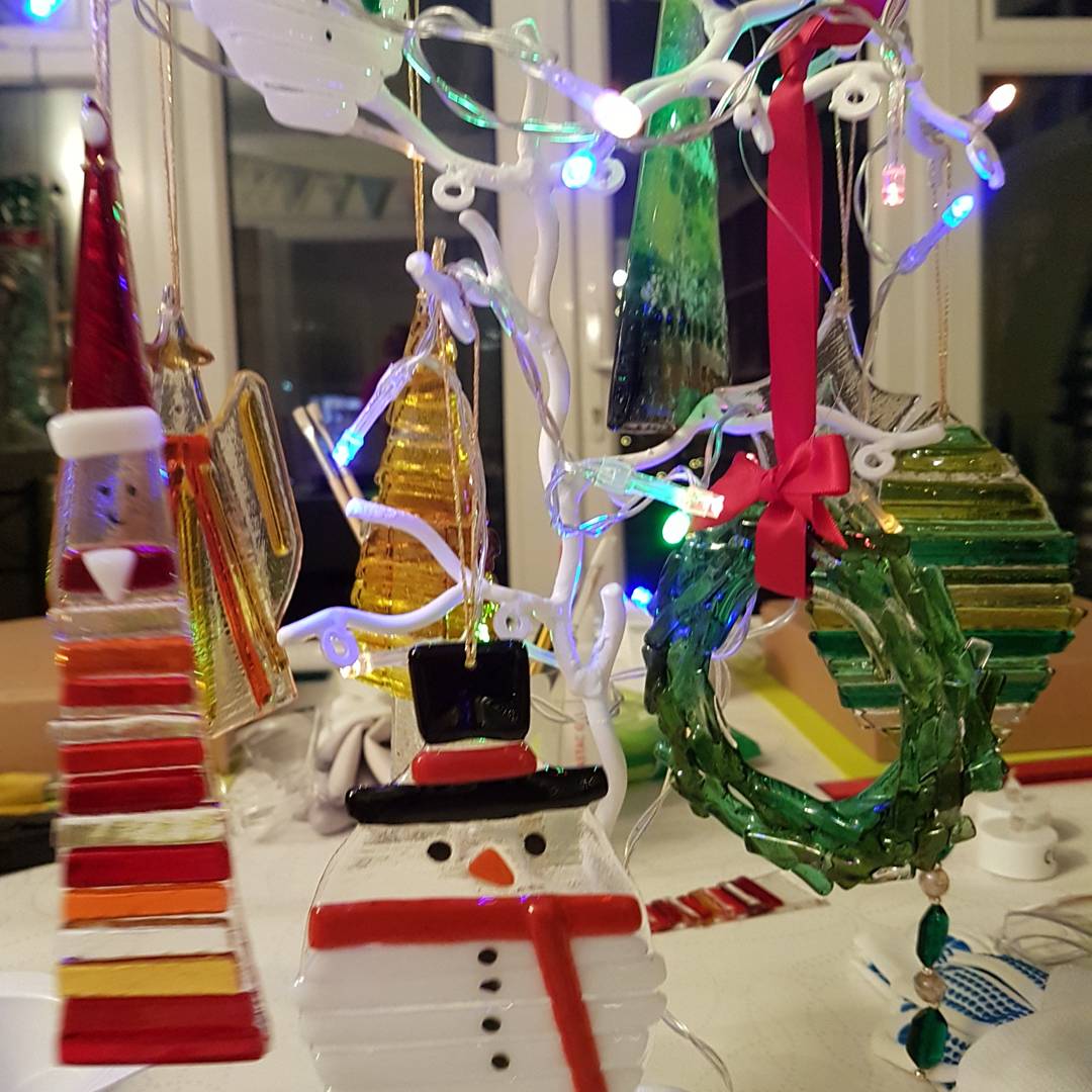 Fenella Miller - Fused Glass Christmas Decorations