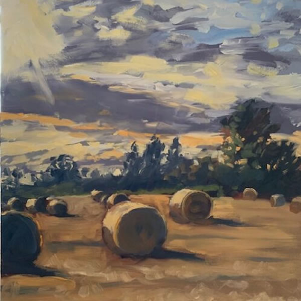 Nigel Caleno - Beginners Oils, Harvest Landscape