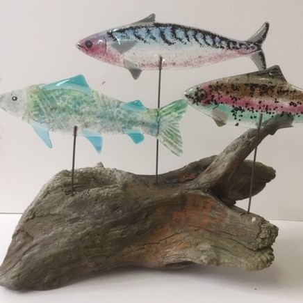Fenella Miller - Fused Glass Fish-SORRY FULLY BOOKED