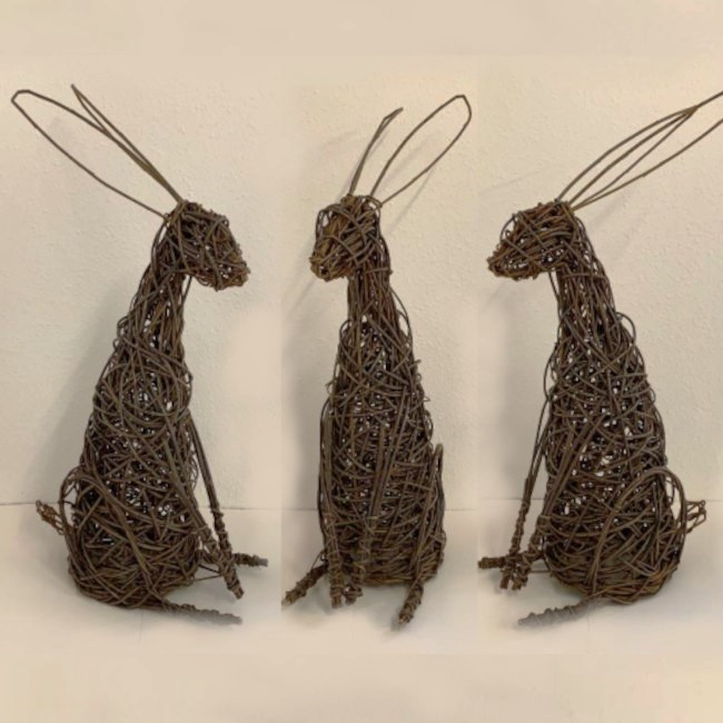 Jo Hammond - Willow Weaving, Sitting Hare-SORRY FULLY BOOKED