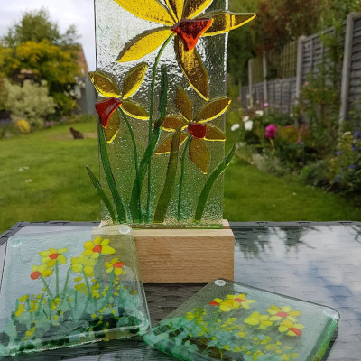 Fenella Miller - Fused Glass, Spring Flowers***Only 3 Places Remaining***